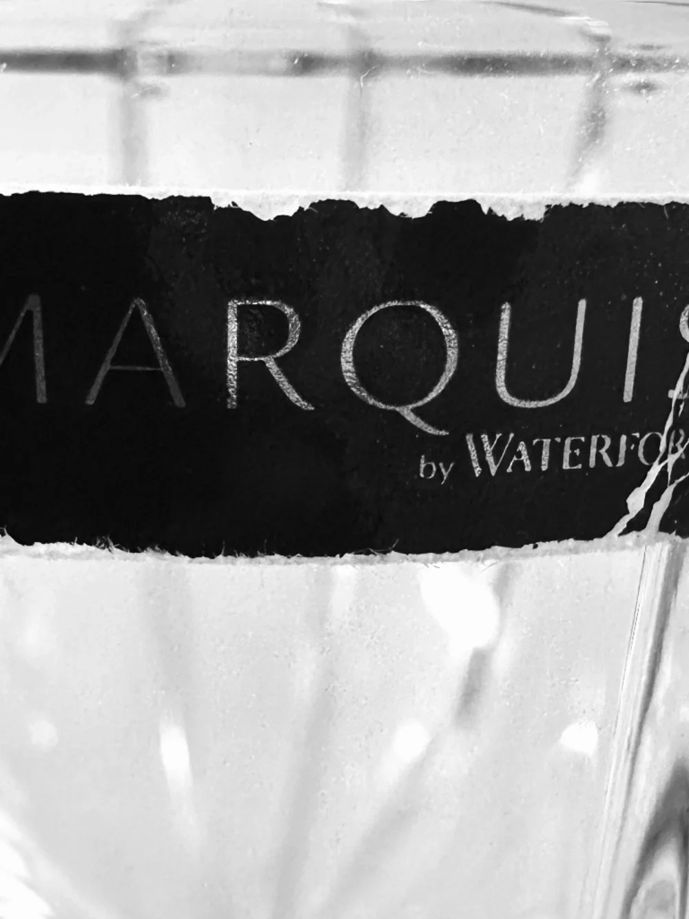 MARQUIS by WATERFORD Crystal Omega Wine / Water Glass 8.5” Signed